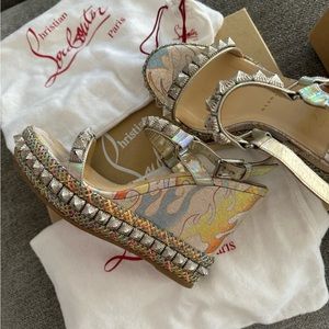 Christian Louboutin wedge sandals